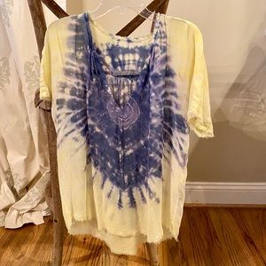Tie Dye sheer Raquel Allegra top